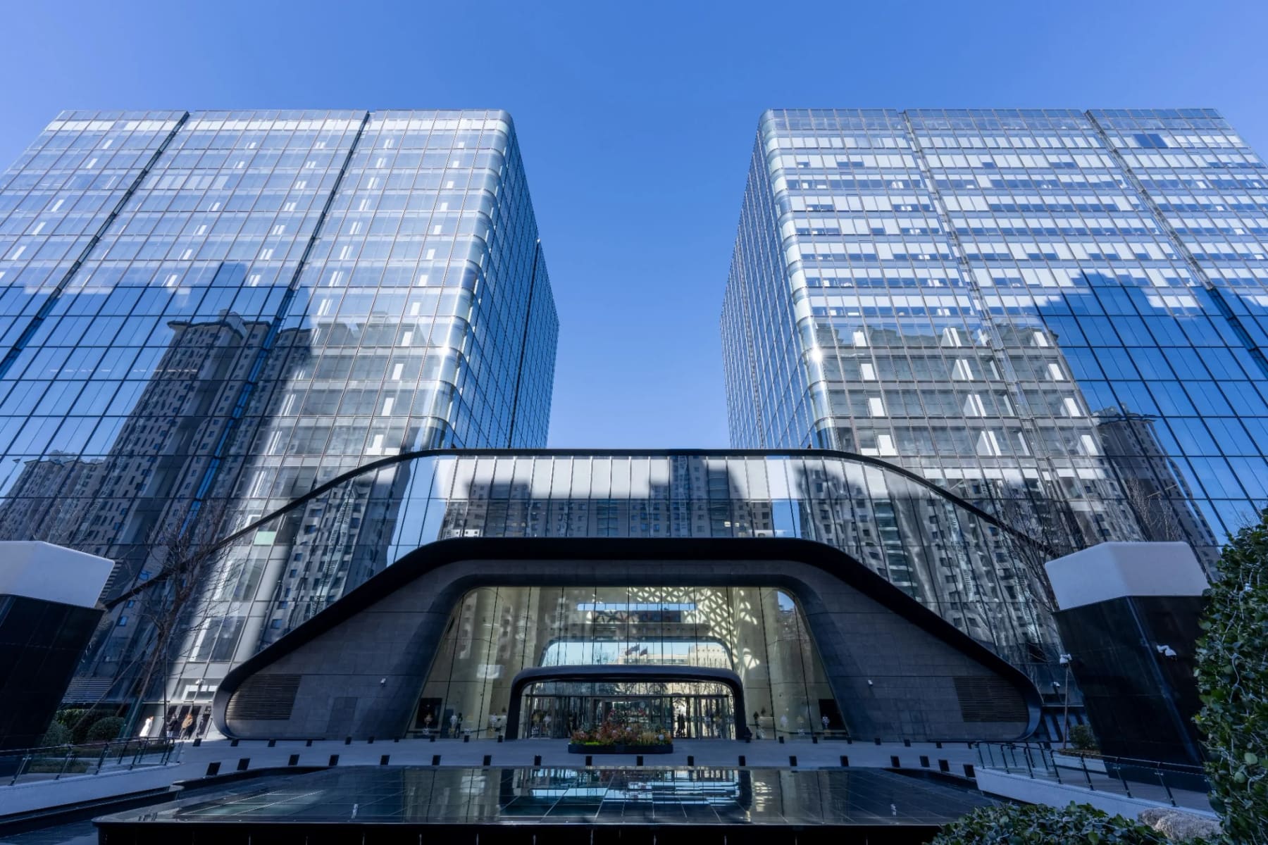 Commercial building exterior