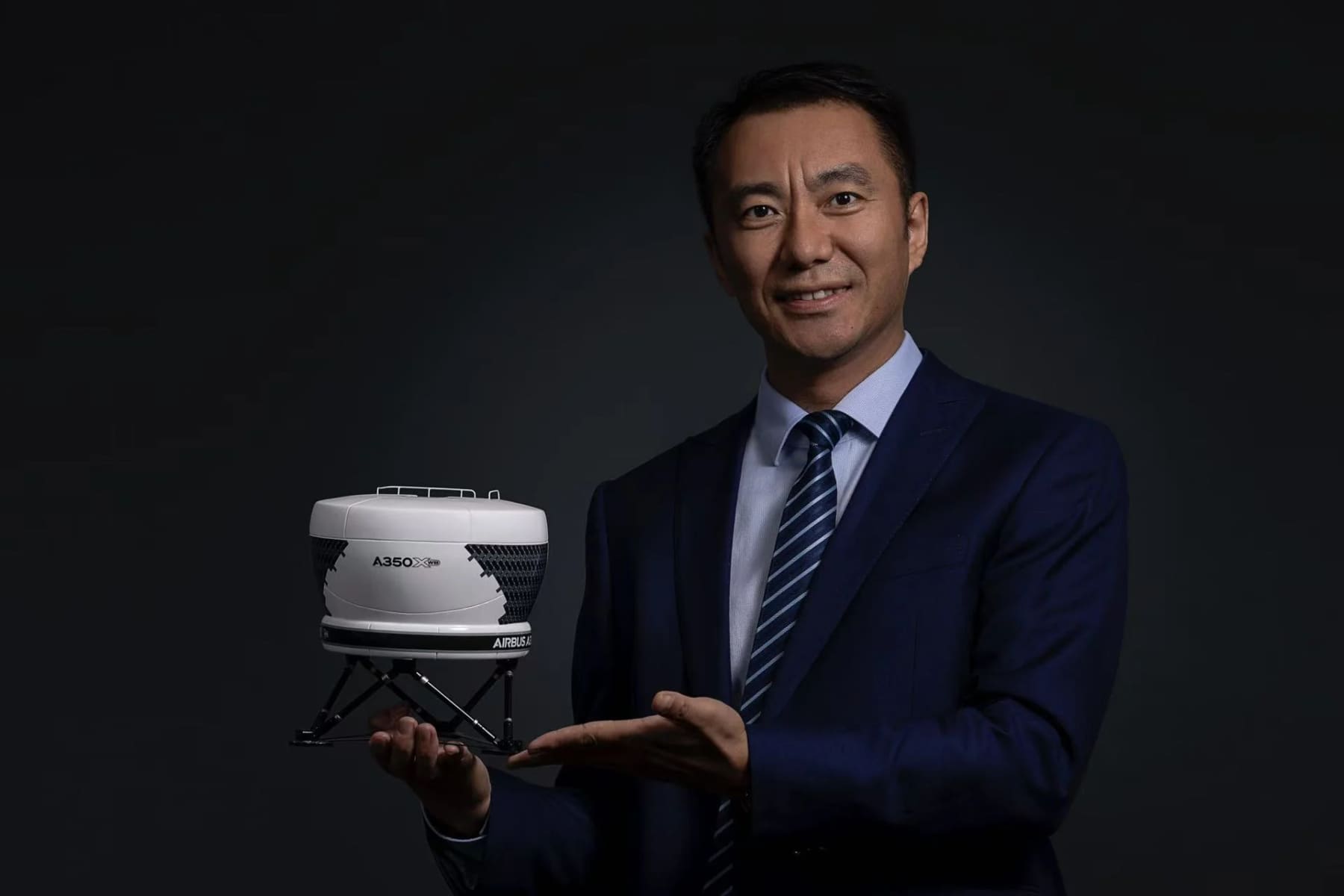 Executive portrait in simulator